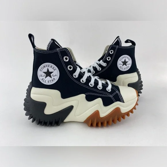 Converse Run Star Motion HI Black White Women's Sneakers Shoes 171545C - Picture 10 of 12